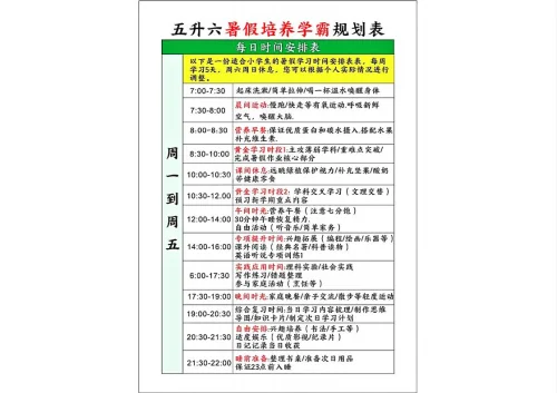 图片[11]-暑假学霸规划表下载-黑马库